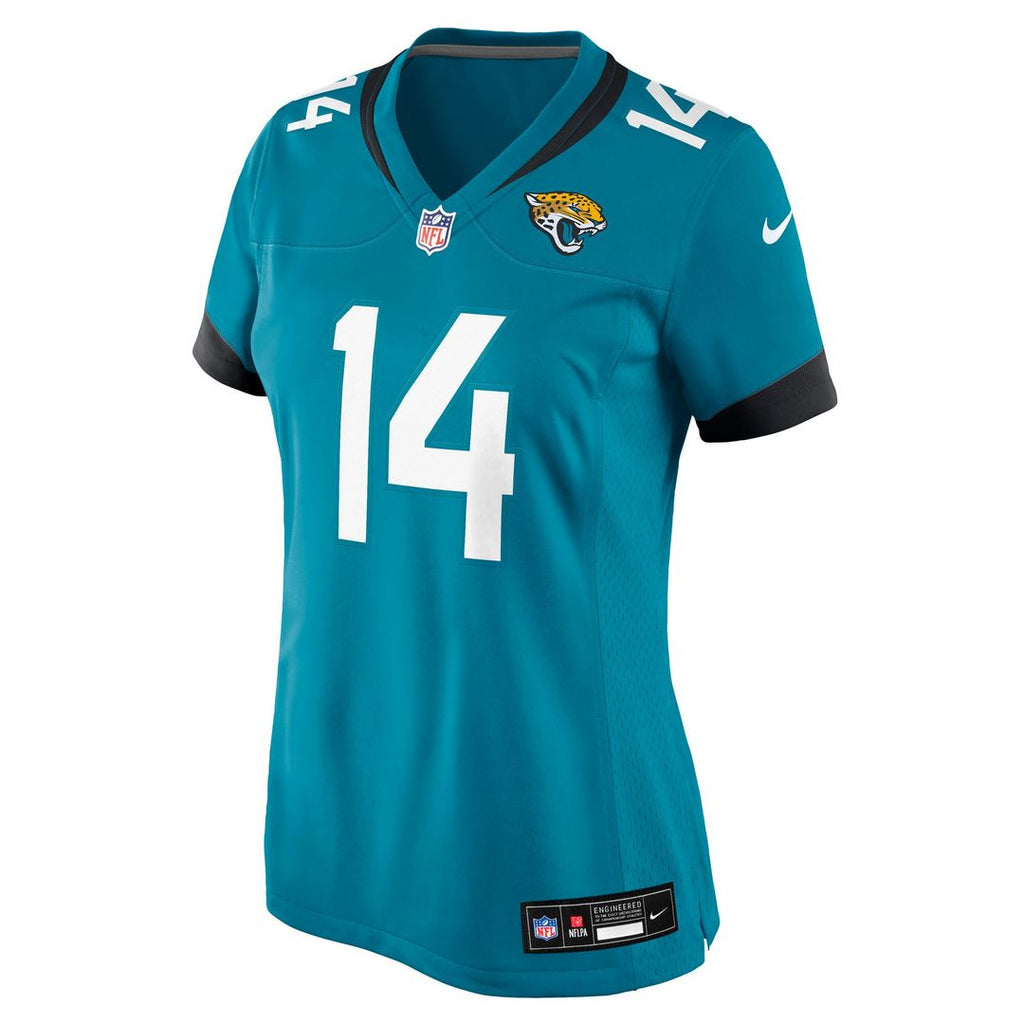 Nick Mullens Jacksonville Jaguars Nike Women's Team Game Jersey - Teal Official NFL Team Apparel Football Fan Gear