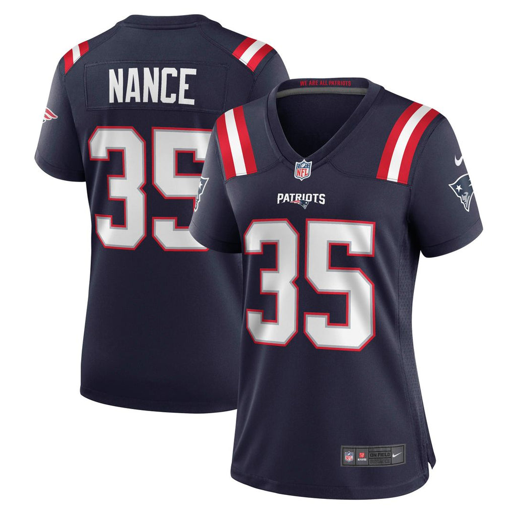 Jim Nance New England Patriots Nike Women's Retired Player Jersey - Navy Official NFL Team Apparel Football Fan Gear