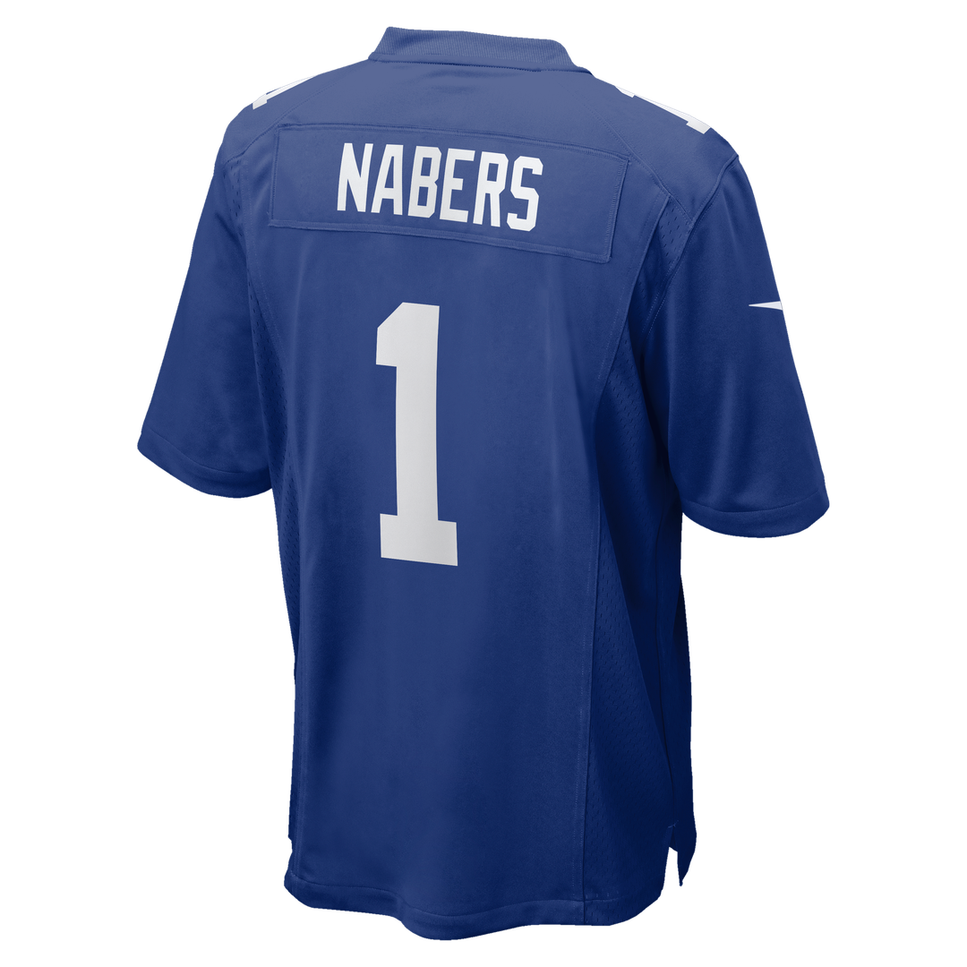 Malik Nabers New York Giants Nike Player Game Jersey - Royal Official NFL Team Apparel Football Fan Gear