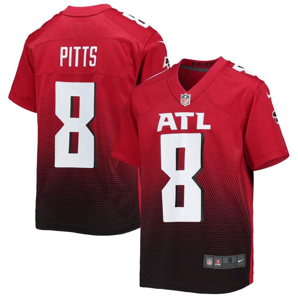 Kyle Pitts Sr. Atlanta Falcons Nike Youth Game Jersey - Red Official NFL Team Apparel Football Fan Gear