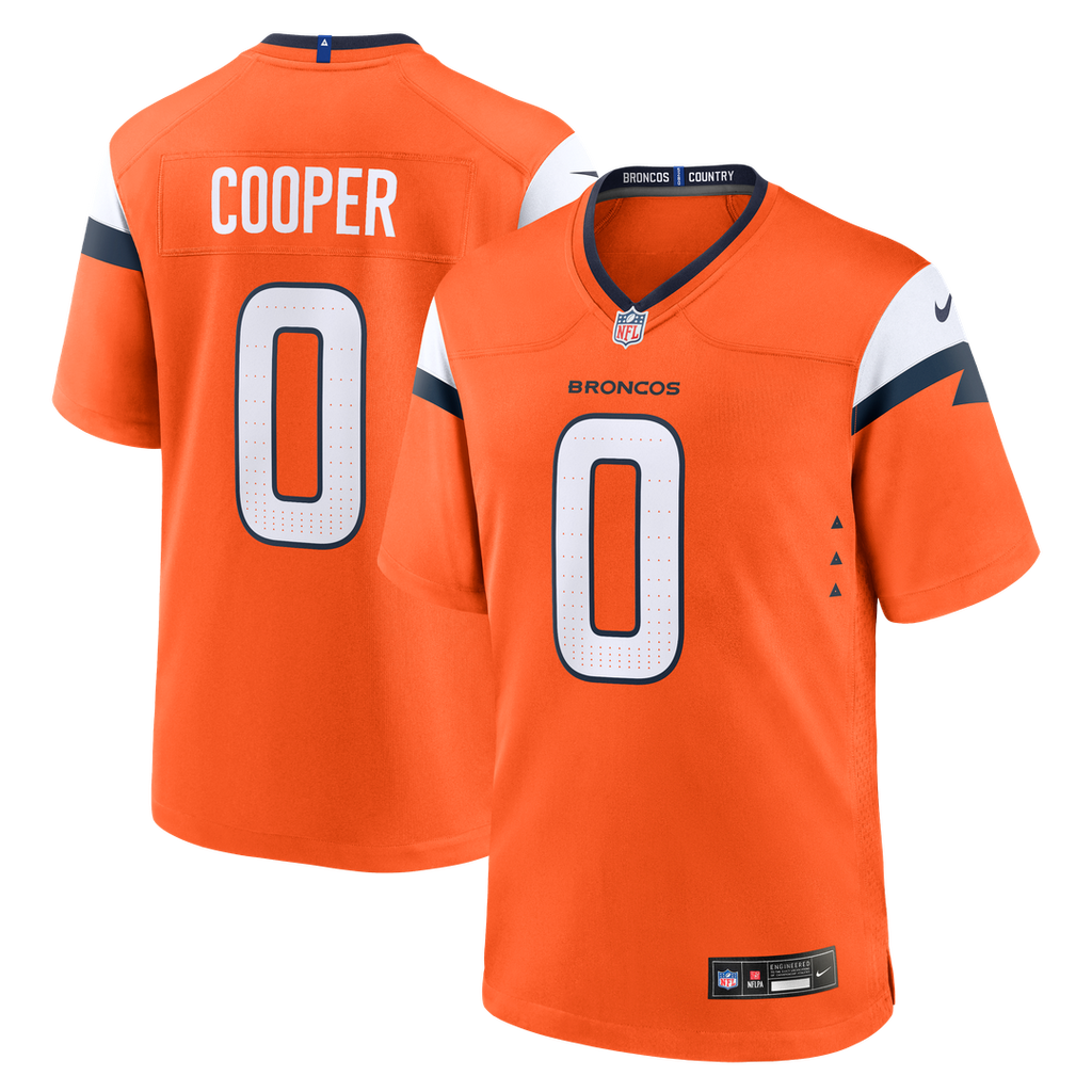 Jonathon Cooper Denver Broncos Nike Team Game Jersey - Orange Official NFL Team Apparel Football Fan Gear