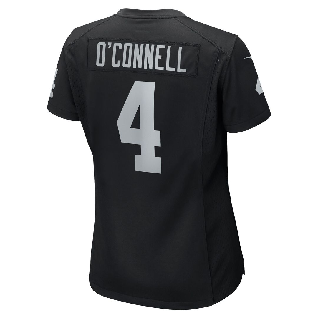 Aidan O'Connell Las Vegas Raiders Nike Women's Game Jersey - Black Official NFL Team Apparel Football Fan Gear