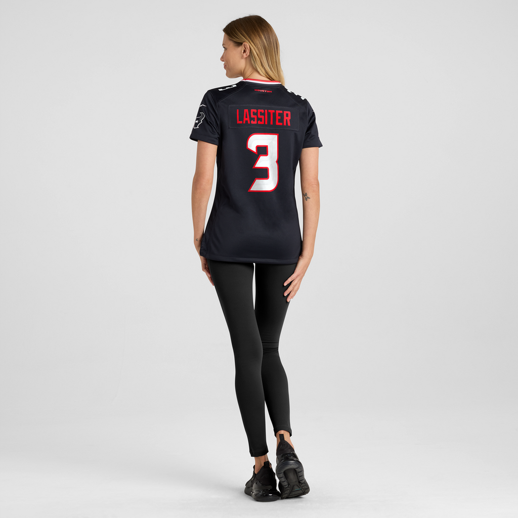 Kamari Lassiter Houston Texans Nike Women's Team Game Jersey - Navy Official NFL Team Apparel Football Fan Gear