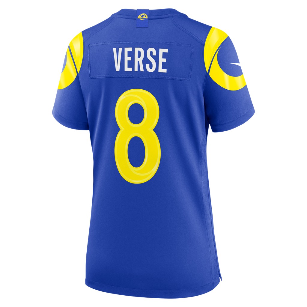 Jared Verse Los Angeles Rams Nike Women's Game Jersey - Royal Official NFL Team Apparel Football Fan Gear