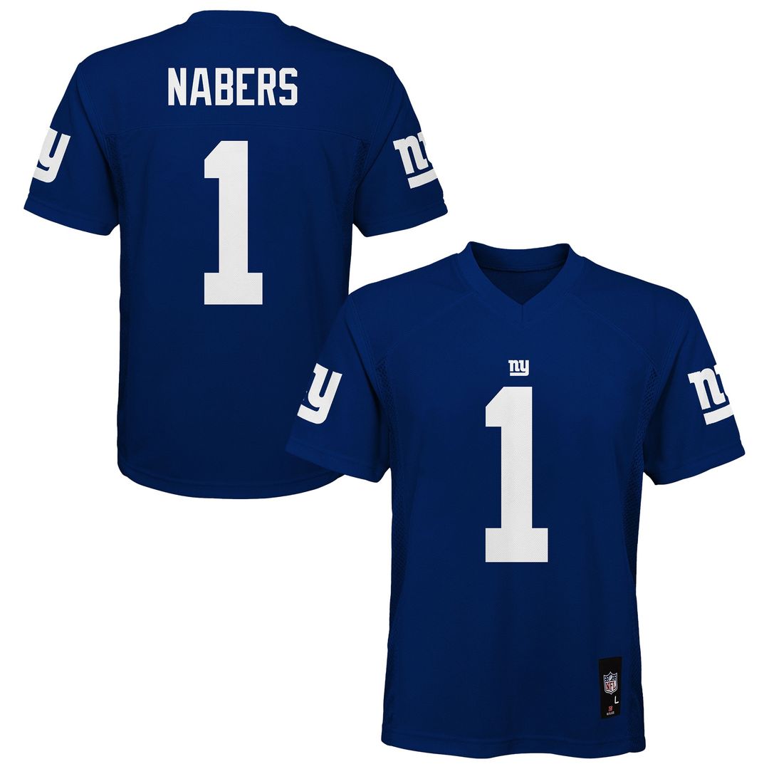 Malik Nabers New York Giants Outerstuff Preschool Replica Player Jersey - Royal Official NFL Team Apparel Football Fan Gear