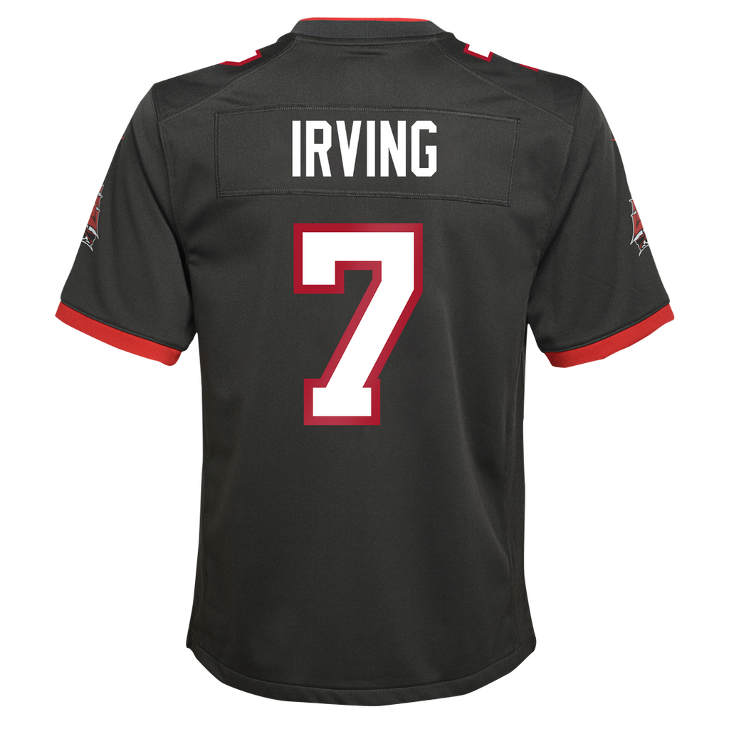 Bucky Irving Tampa Bay Buccaneers Nike Youth Alternate Game Jersey - Pewter Official NFL Team Apparel Football Fan Gear