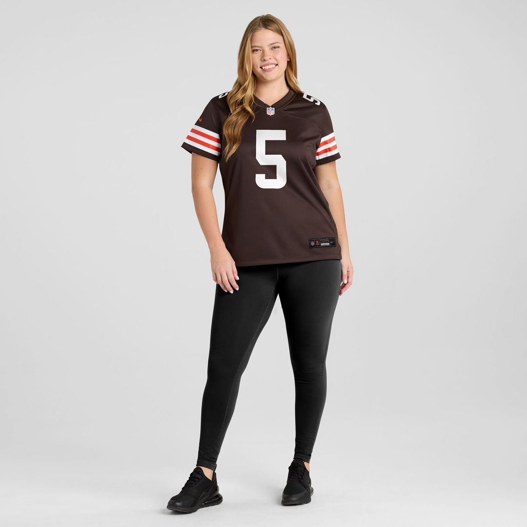 Rayshawn Jenkins Cleveland Browns Nike Women's Team Game Jersey - Brown Official NFL Team Apparel Football Fan Gear