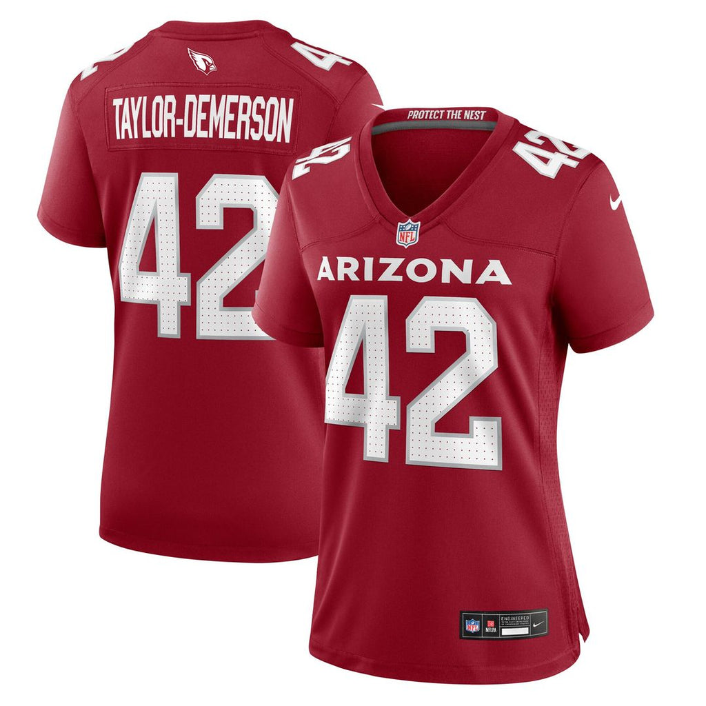Dadrion Taylor-Demerson Arizona Cardinals Nike Women's Game Jersey - Cardinal Official NFL Team Apparel Football Fan Gear