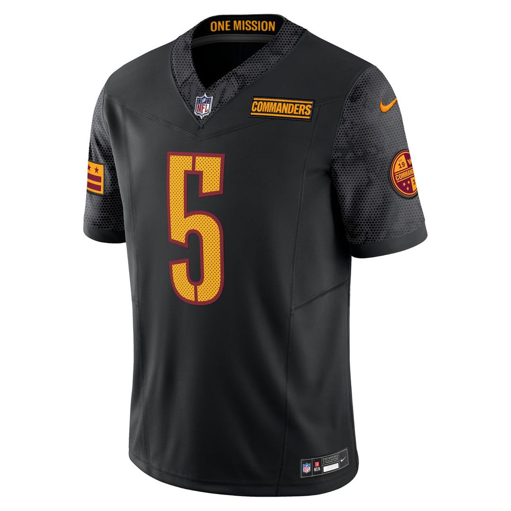 Jayden Daniels Washington Commanders Nike Vapor F.U.S.E. Limited Jersey - Black Official NFL Team Apparel Football Fan Gear