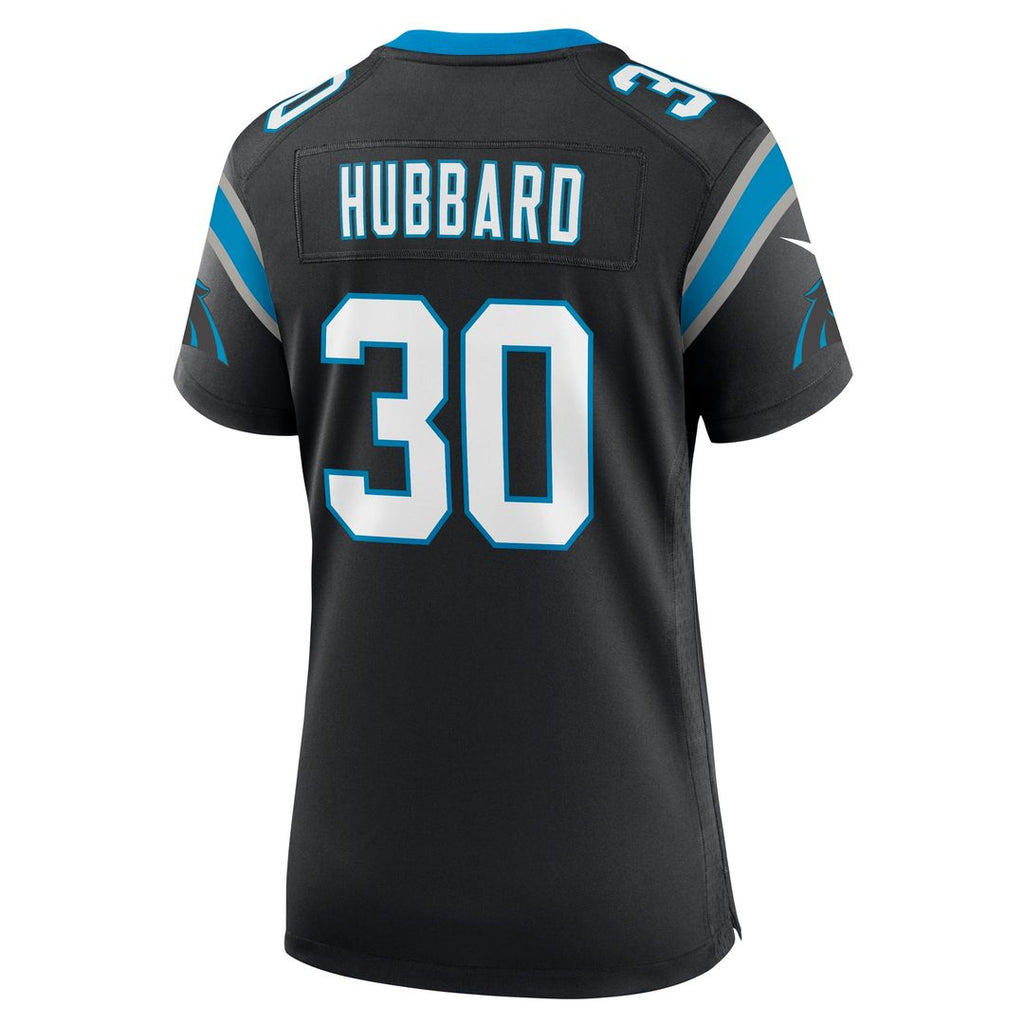 Chuba Hubbard Carolina Panthers Nike Women's Team Game Jersey - Black Official NFL Team Apparel Football Fan Gear