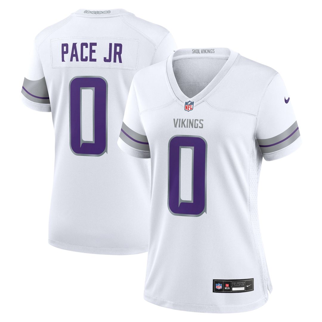 Ivan Pace Jr Minnesota Vikings Nike Women's Alternate Game Jersey - White Official NFL Team Apparel Football Fan Gear