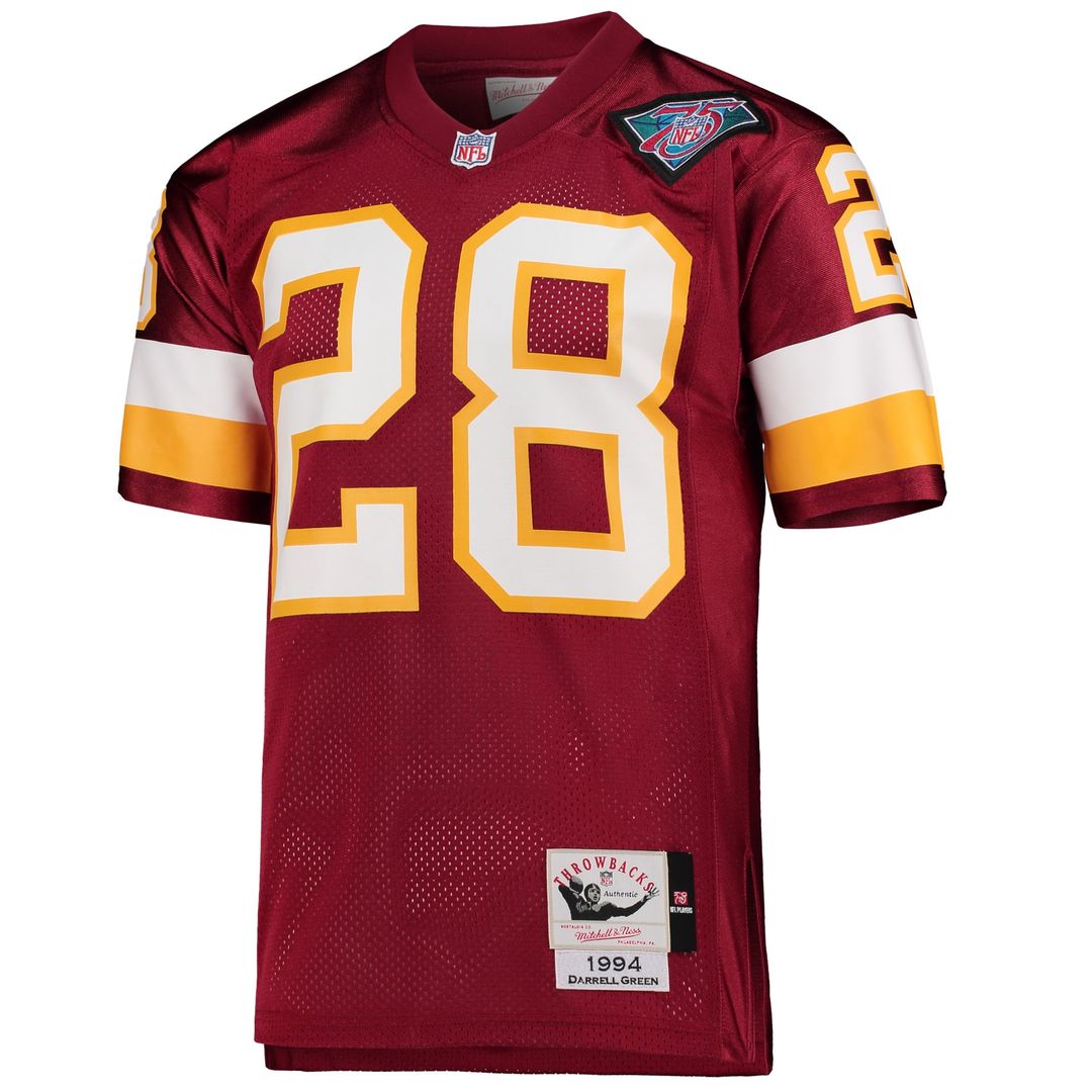 Darrell Green Washington Football Team 1994 Mitchell & Ness Authentic Throwback Retired Player Jersey - Burgundy Official NFL Team Apparel Football Fa