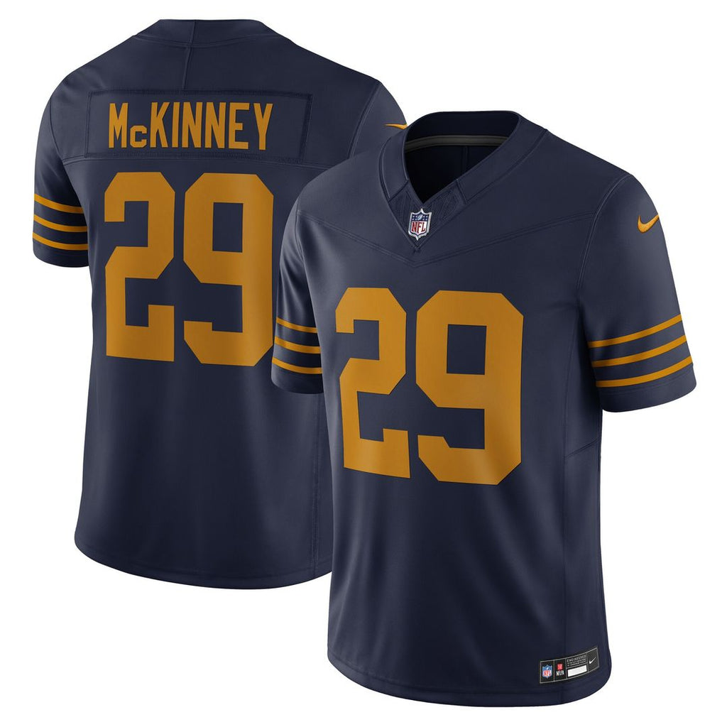 Xavier McKinney Green Bay Packers Nike The 1923 Classic Vapor F.U.S.E. Limited Jersey - Navy Official NFL Team Apparel Football Fan Gear