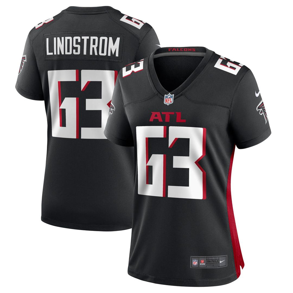 Chris Lindstrom Atlanta Falcons Nike Women's Team Game Jersey - Black Official NFL Team Apparel Football Fan Gear