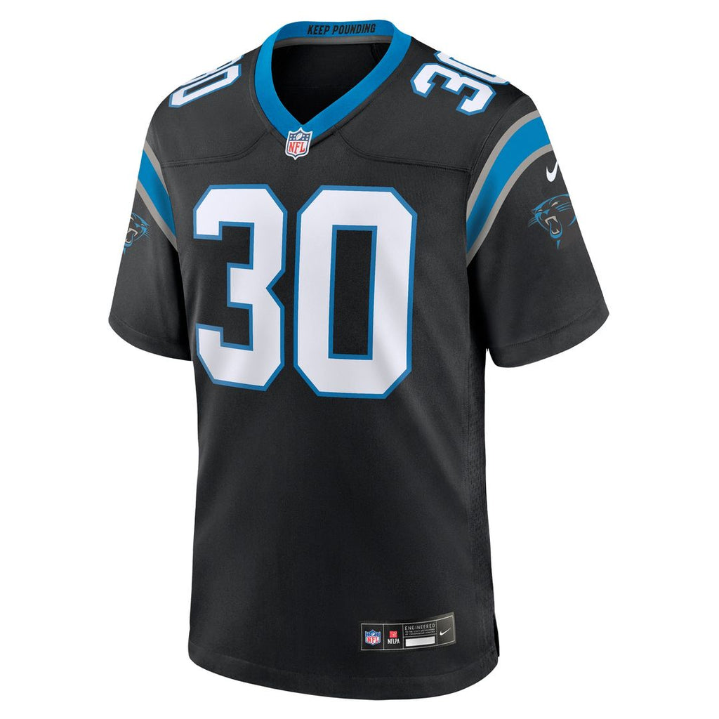 Chuba Hubbard Carolina Panthers Nike Team Game Jersey - Black Official NFL Team Apparel Football Fan Gear