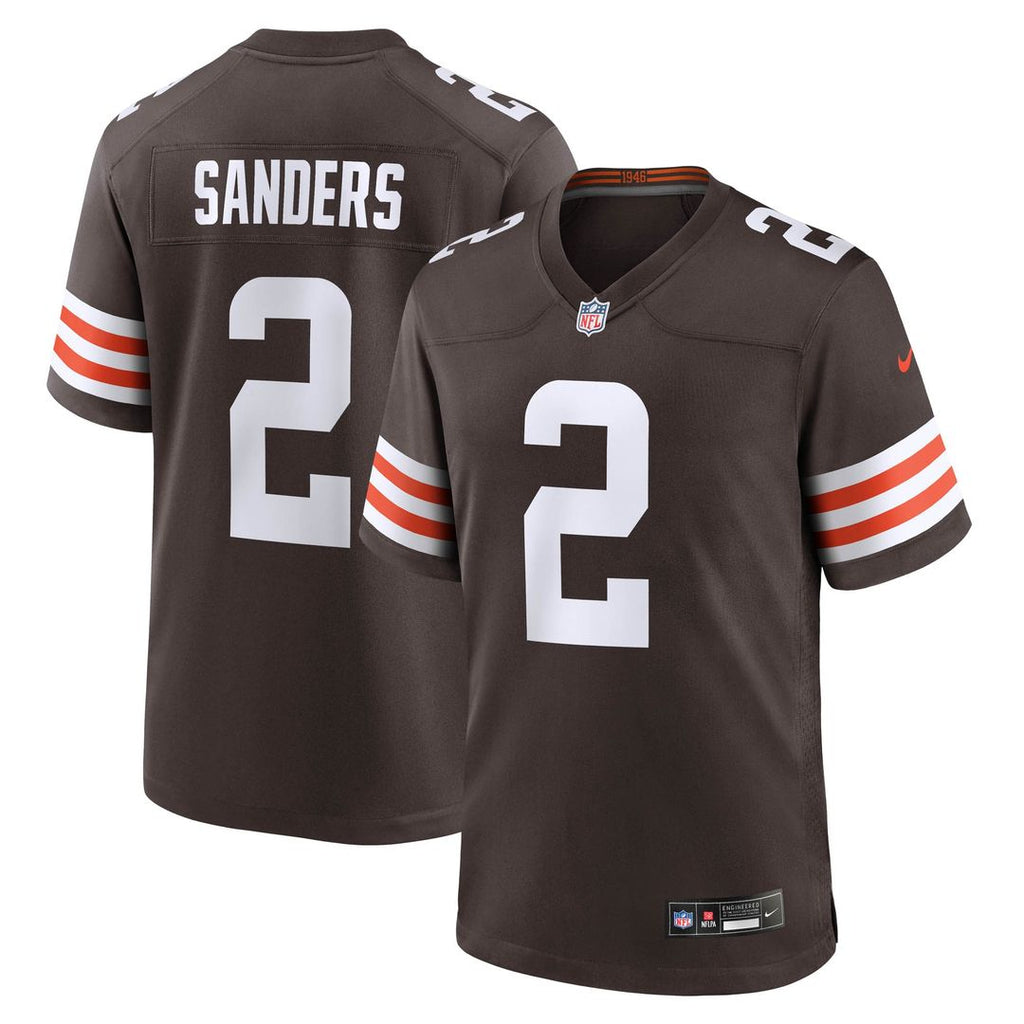 Shedeur Sanders Cleveland Browns Nike Game Jersey - Brown Official NFL Team Apparel Football Fan Gear