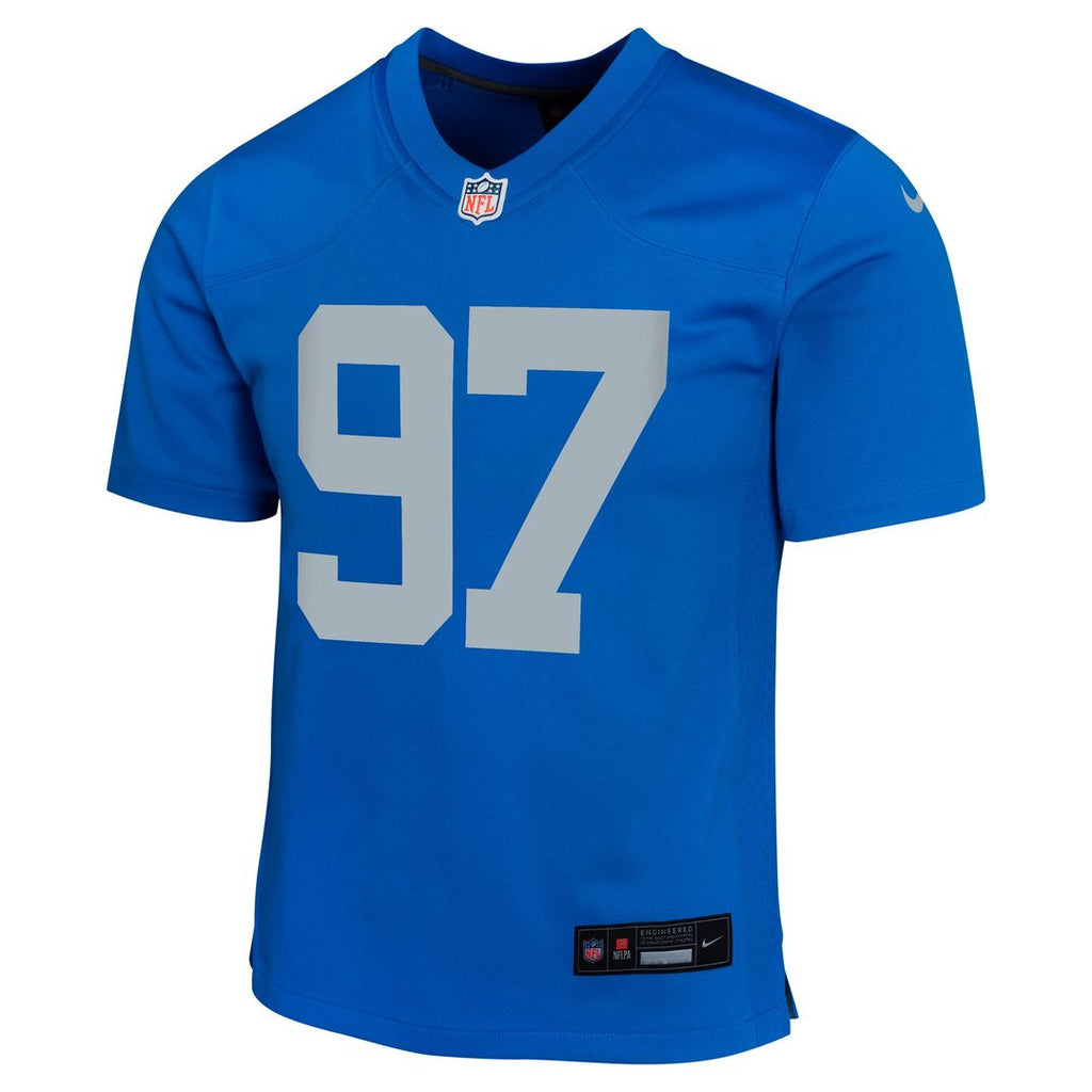 Aidan Hutchinson Detroit Lions Nike Youth Game Jersey - Blue Official NFL Team Apparel Football Fan Gear