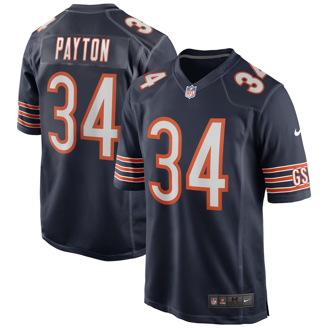 Walter Payton Chicago Bears Nike Game Retired Player Jersey - Navy Official NFL Team Apparel Football Fan Gear