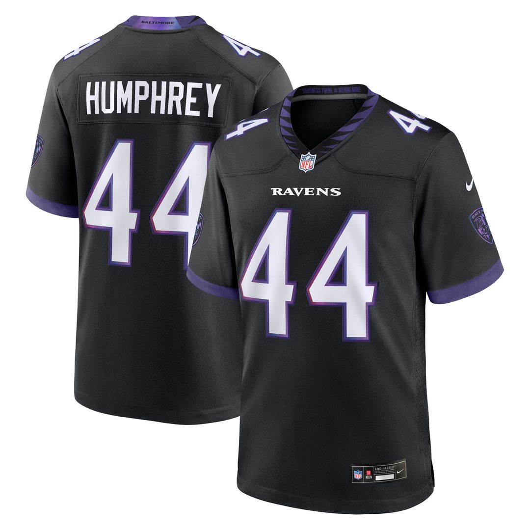 Marlon Humphrey Baltimore Ravens Nike Alternate Game Jersey - Black Official NFL Team Apparel Football Fan Gear