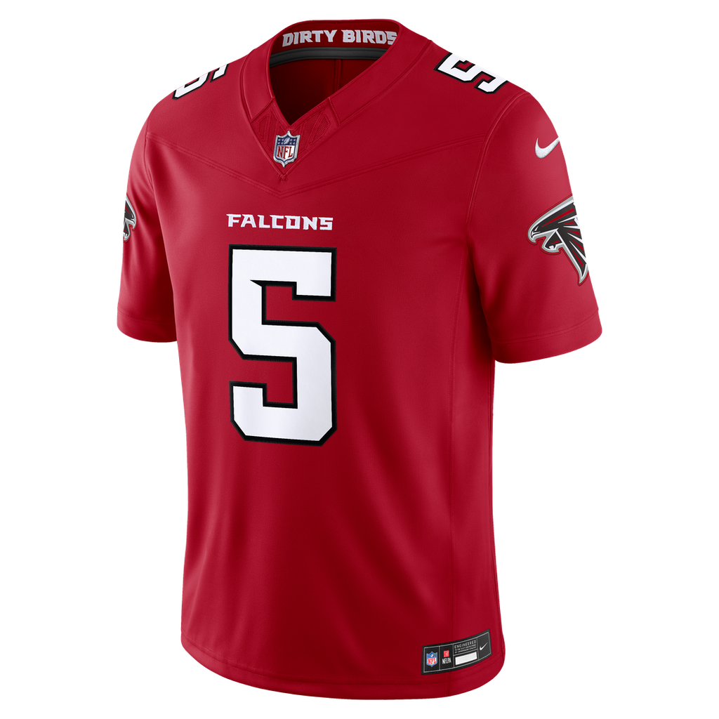 Drake London Atlanta Falcons Nike Vapor F.U.S.E. Stitched Limited Jersey - Red Official NFL Team Apparel Football Fan Gear