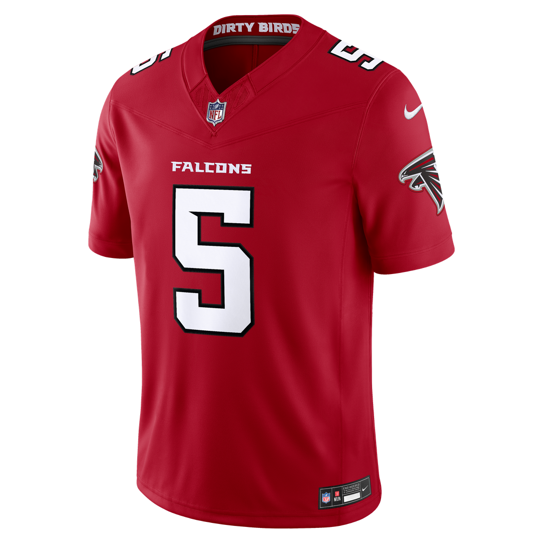 Drake London Atlanta Falcons Nike Vapor F.U.S.E. Stitched Limited Jersey - Red Official NFL Team Apparel Football Fan Gear