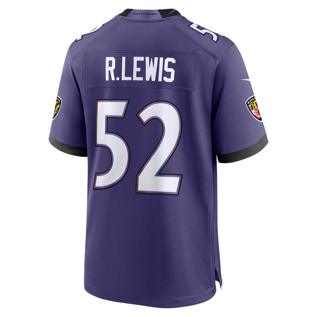 Ray Lewis Baltimore Ravens Nike Team Retired Player Game Jersey - Purple Official NFL Team Apparel Football Fan Gear