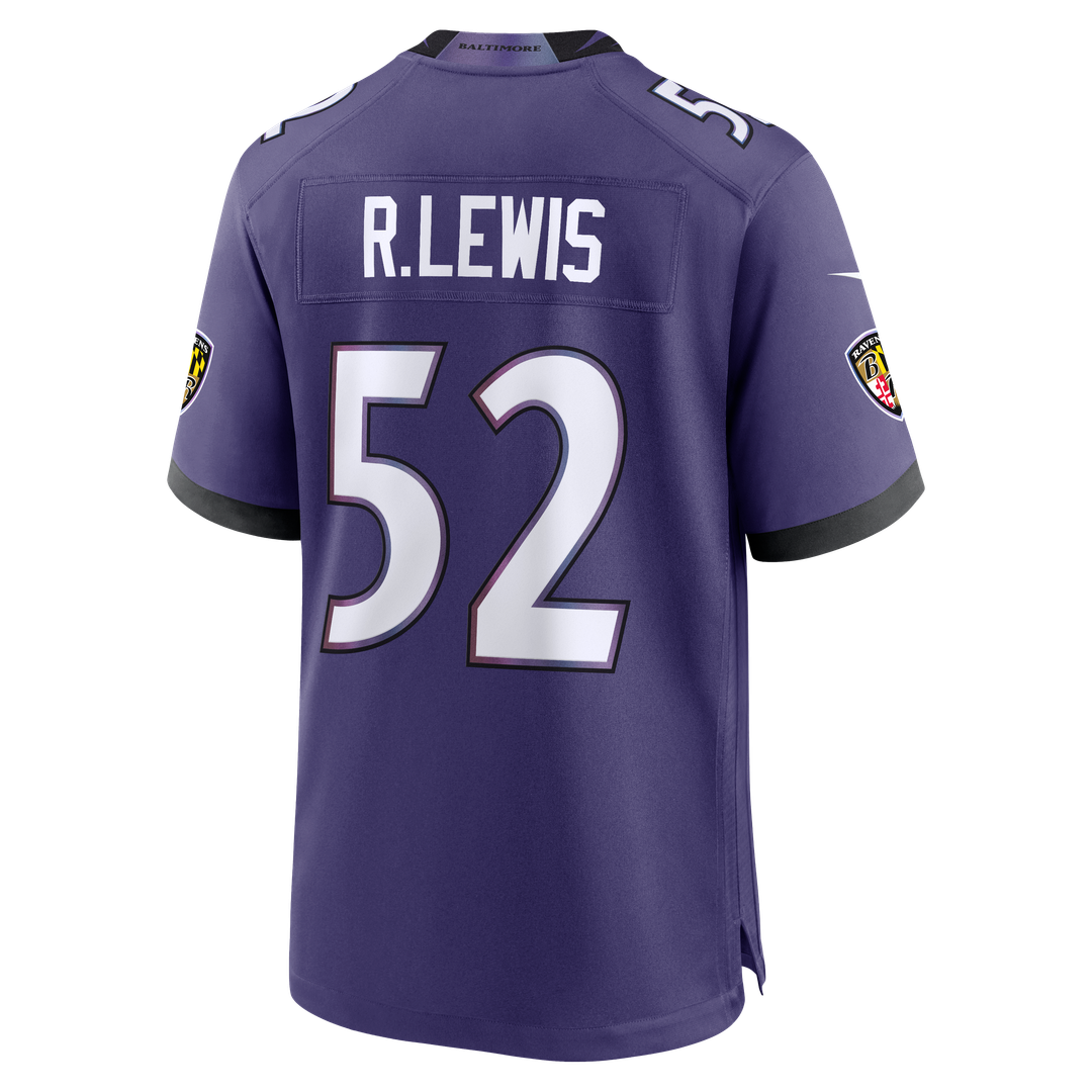 Ray Lewis Baltimore Ravens Nike Team Retired Player Game Jersey - Purple Official NFL Team Apparel Football Fan Gear