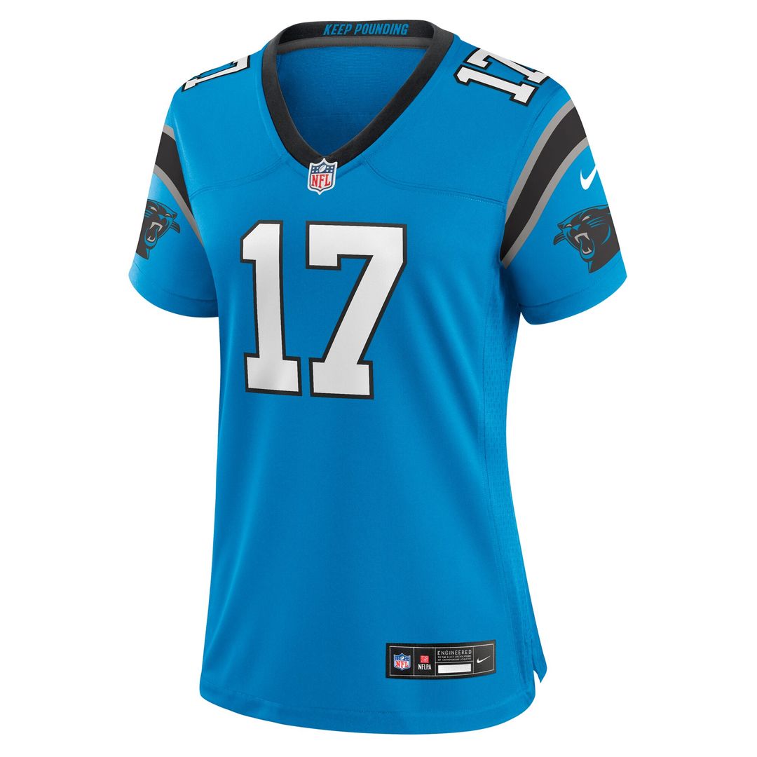 Xavier Legette Carolina Panthers Nike Women's Alternate Game Jersey - Blue Official NFL Team Apparel Football Fan Gear