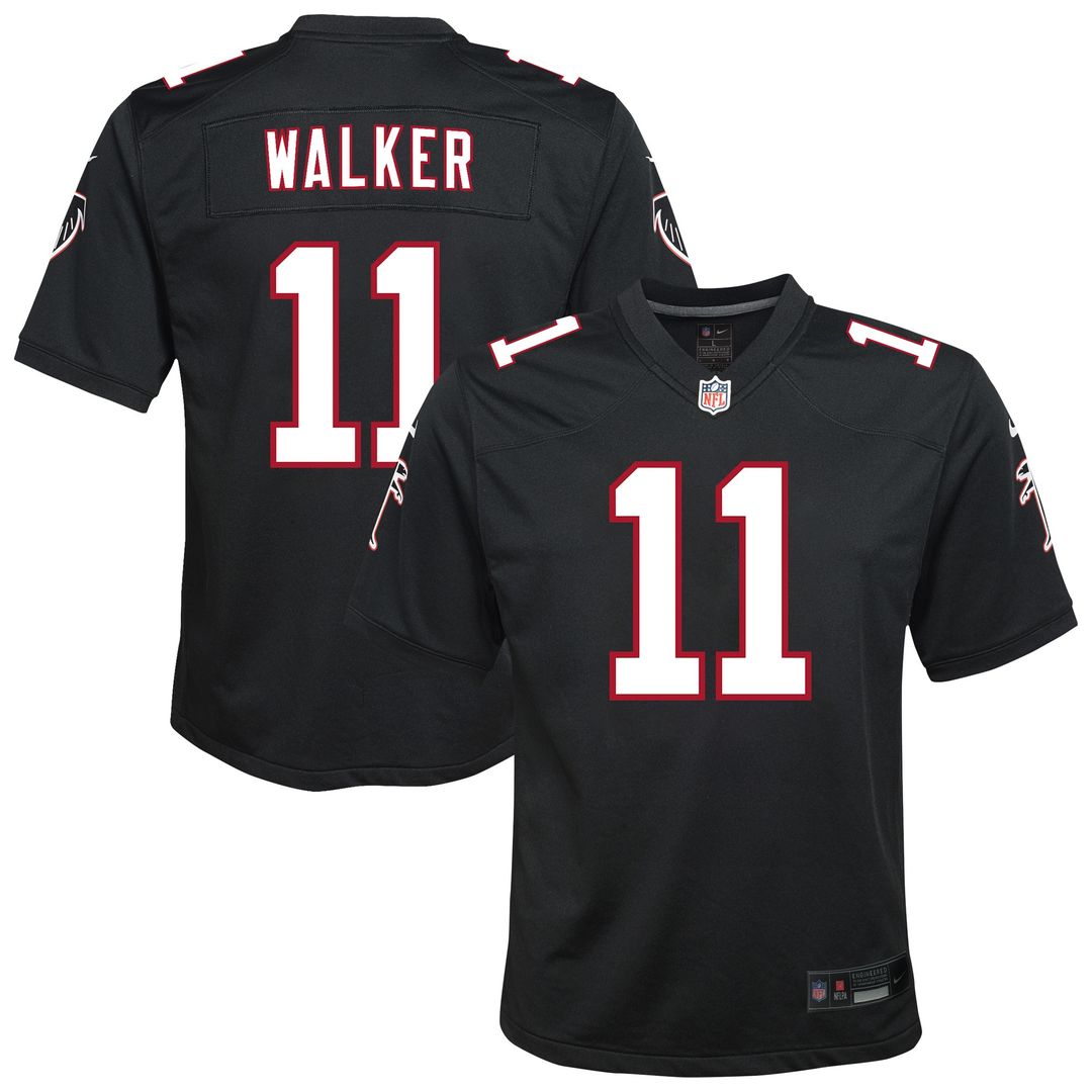Jalon Walker Atlanta Falcons Nike Youth Alternate Game Jersey - Black Official NFL Team Apparel Football Fan Gear