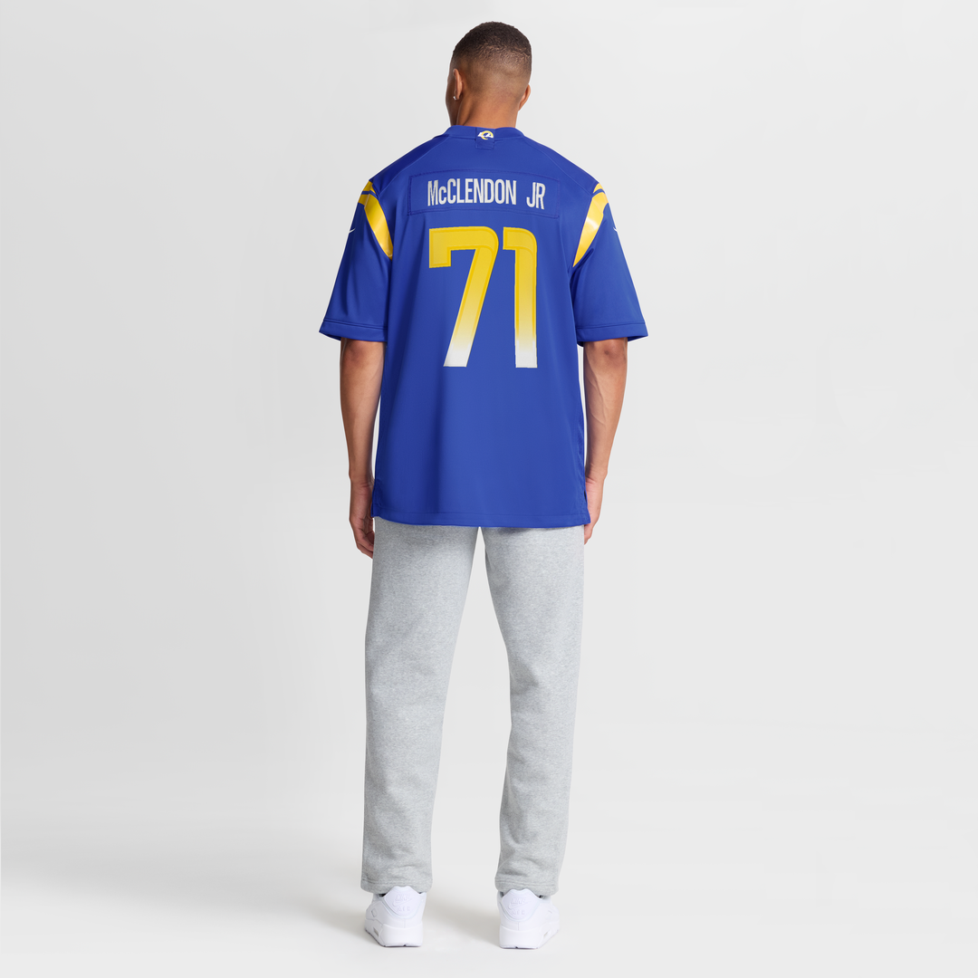 Warren McClendon Jr. Los Angeles Rams Nike Team Game Jersey - Royal Official NFL Team Apparel Football Fan Gear
