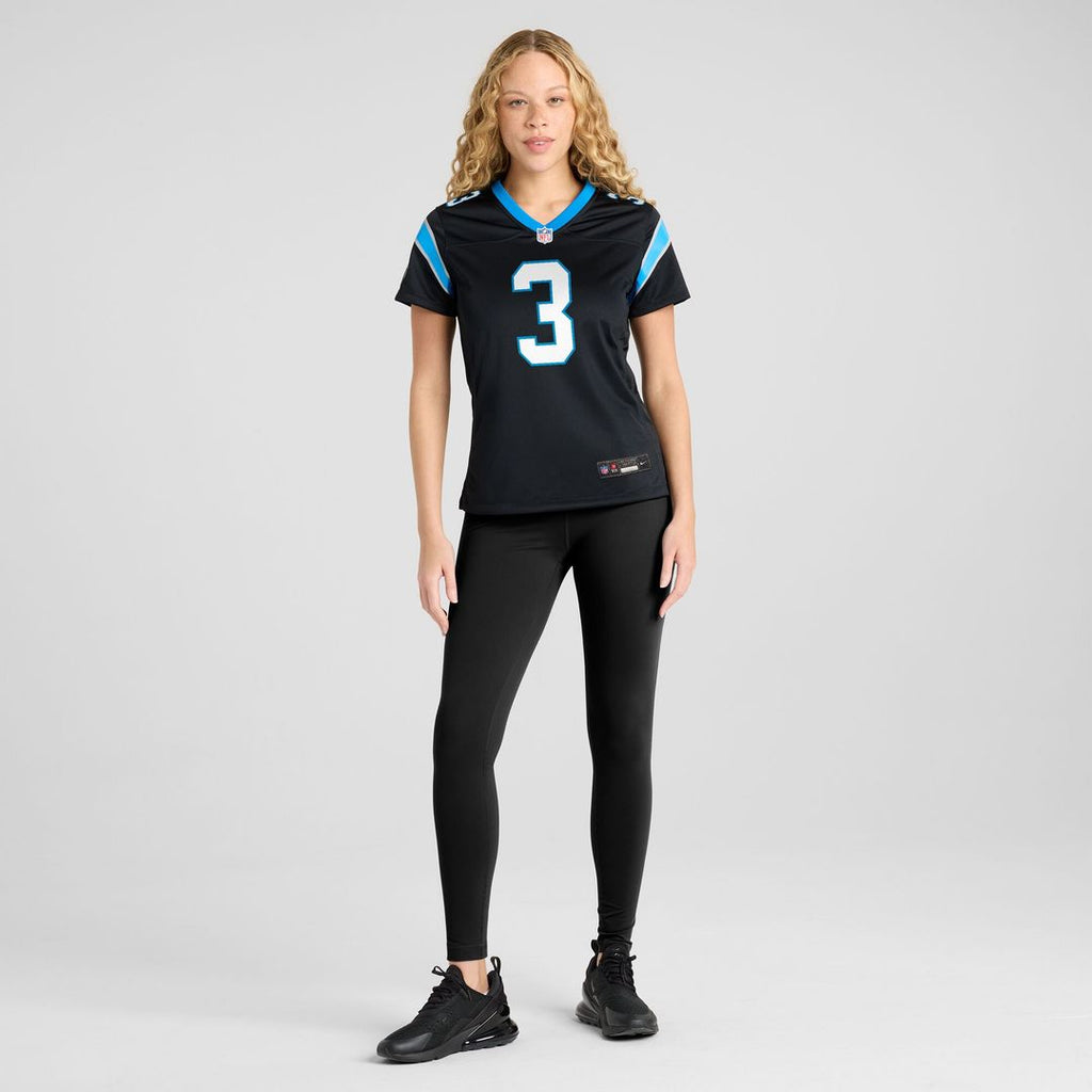 Princely Umanmielen Carolina Panthers Nike Women's Team Game Jersey - Black Official NFL Team Apparel Football Fan Gear