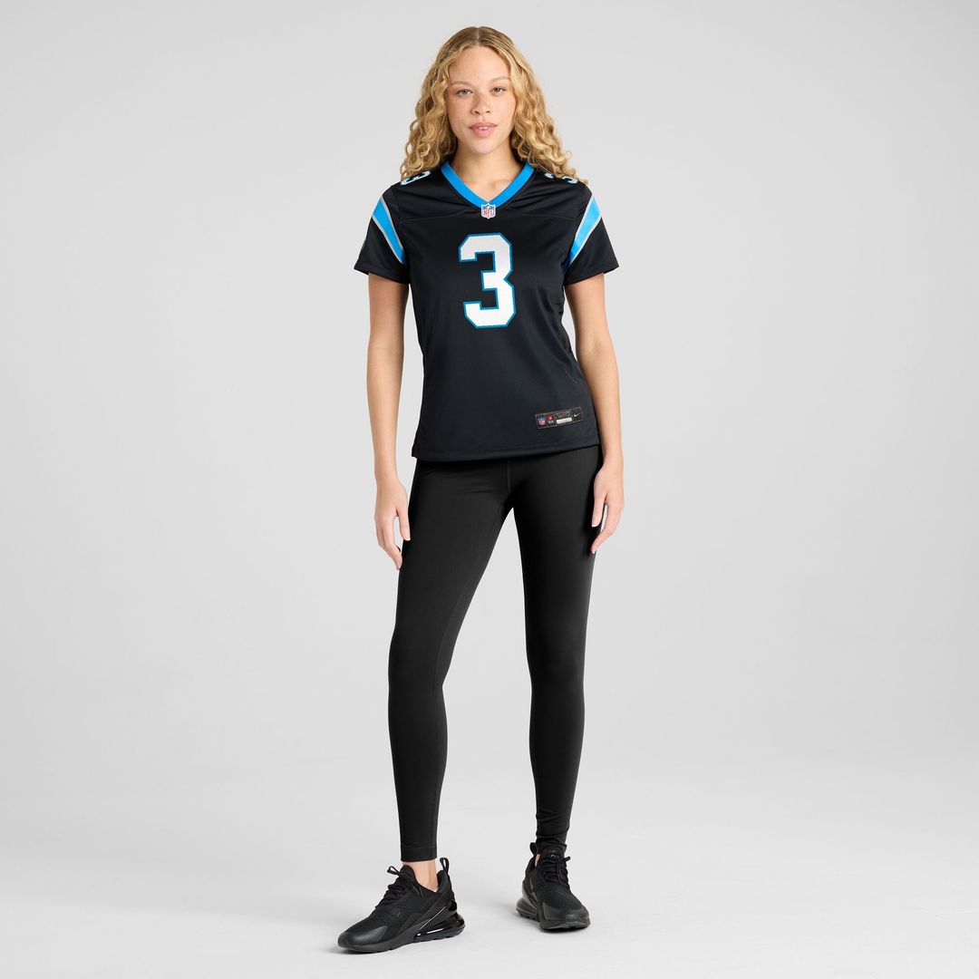 Princely Umanmielen Carolina Panthers Nike Women's Team Game Jersey - Black Official NFL Team Apparel Football Fan Gear