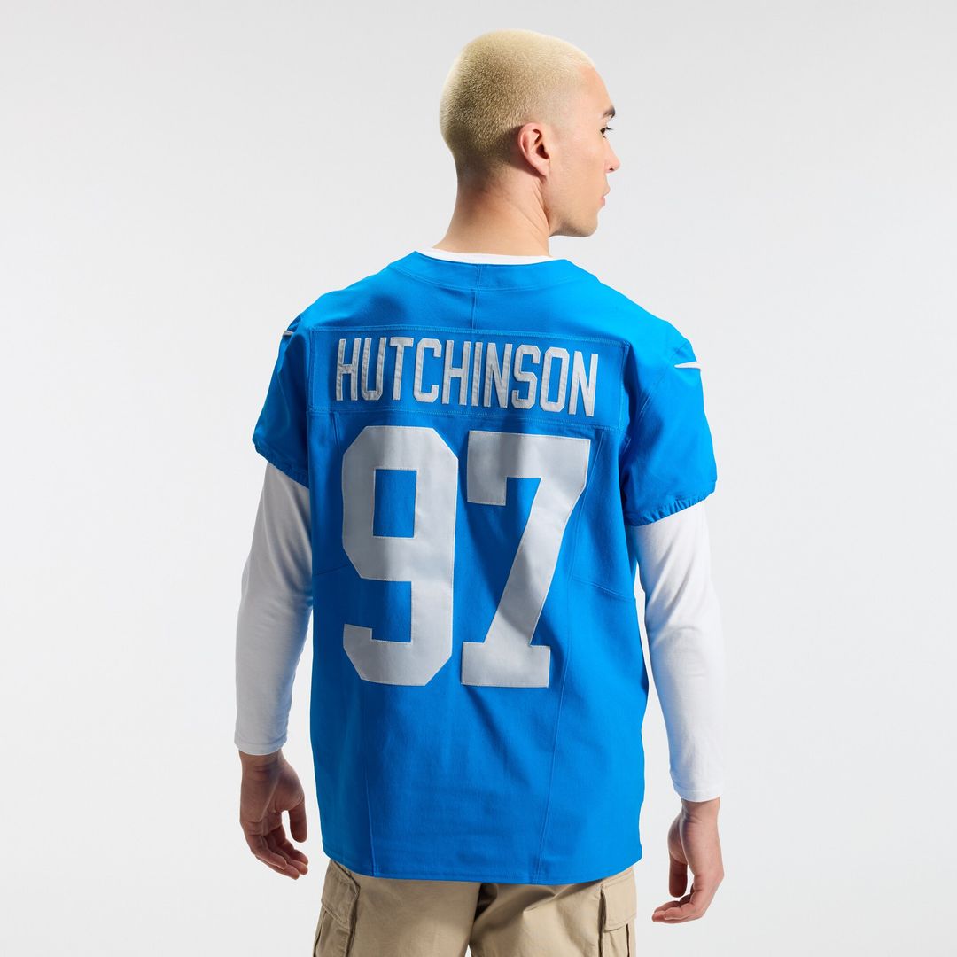 Aidan Hutchinson Detroit Lions Nike Alternate Vapor F.U.S.E. Elite Jersey - Blue Official NFL Team Apparel Football Fan Gear