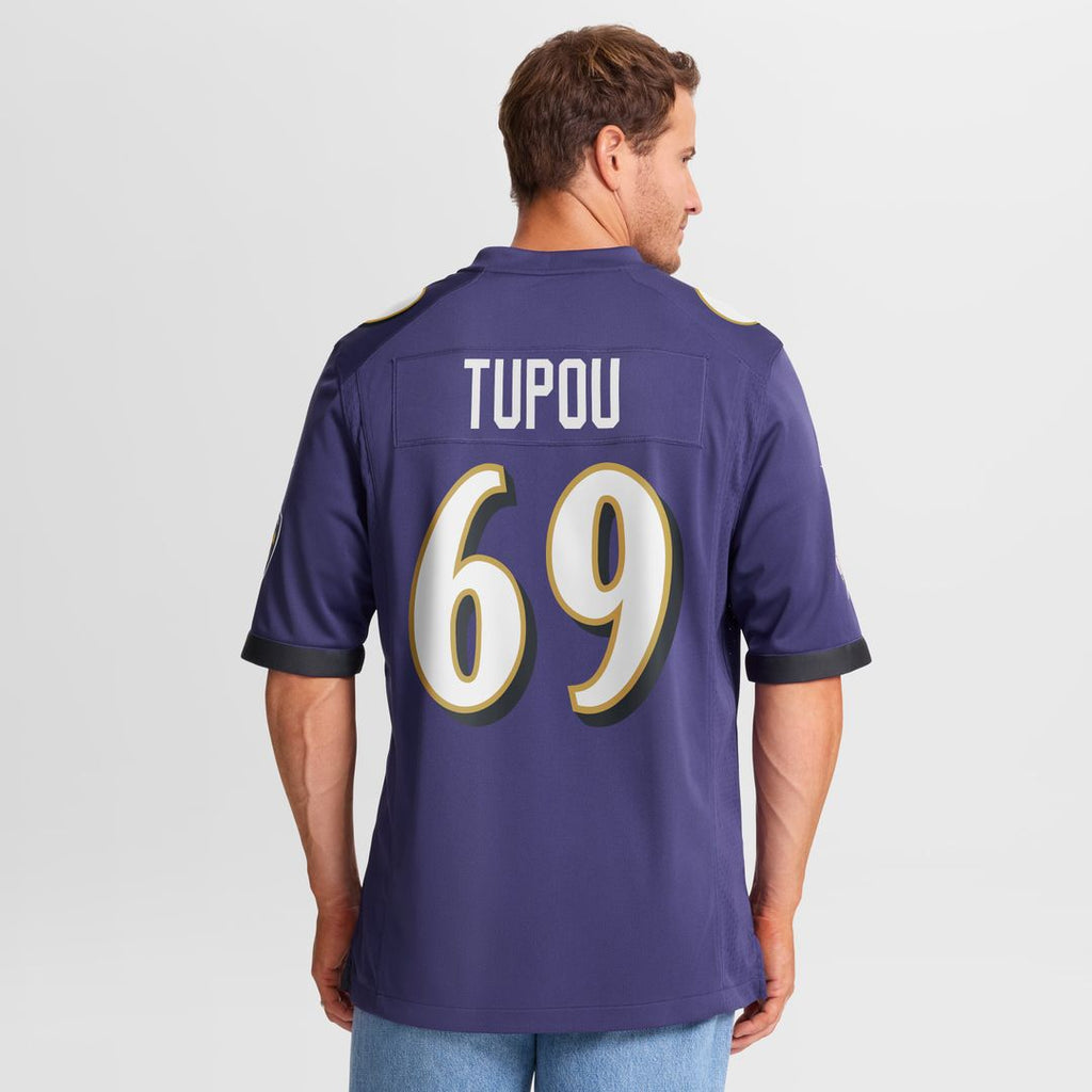 Josh Tupou Baltimore Ravens Nike Team Game Jersey - Purple Official NFL Team Apparel Football Fan Gear
