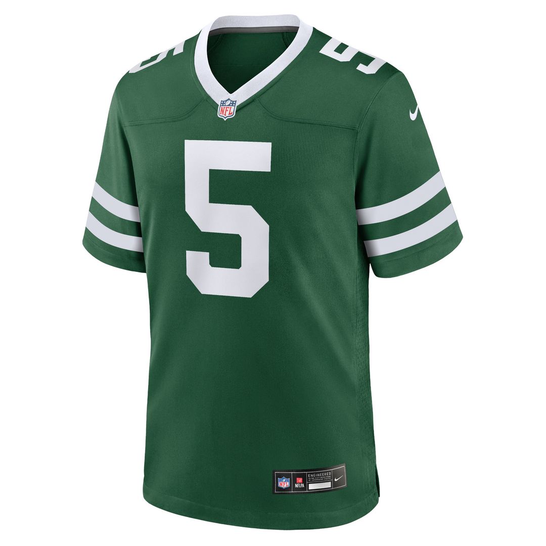 Garrett Wilson New York Jets Nike Game Jersey - Legacy White Official NFL Team Apparel Football Fan Gear