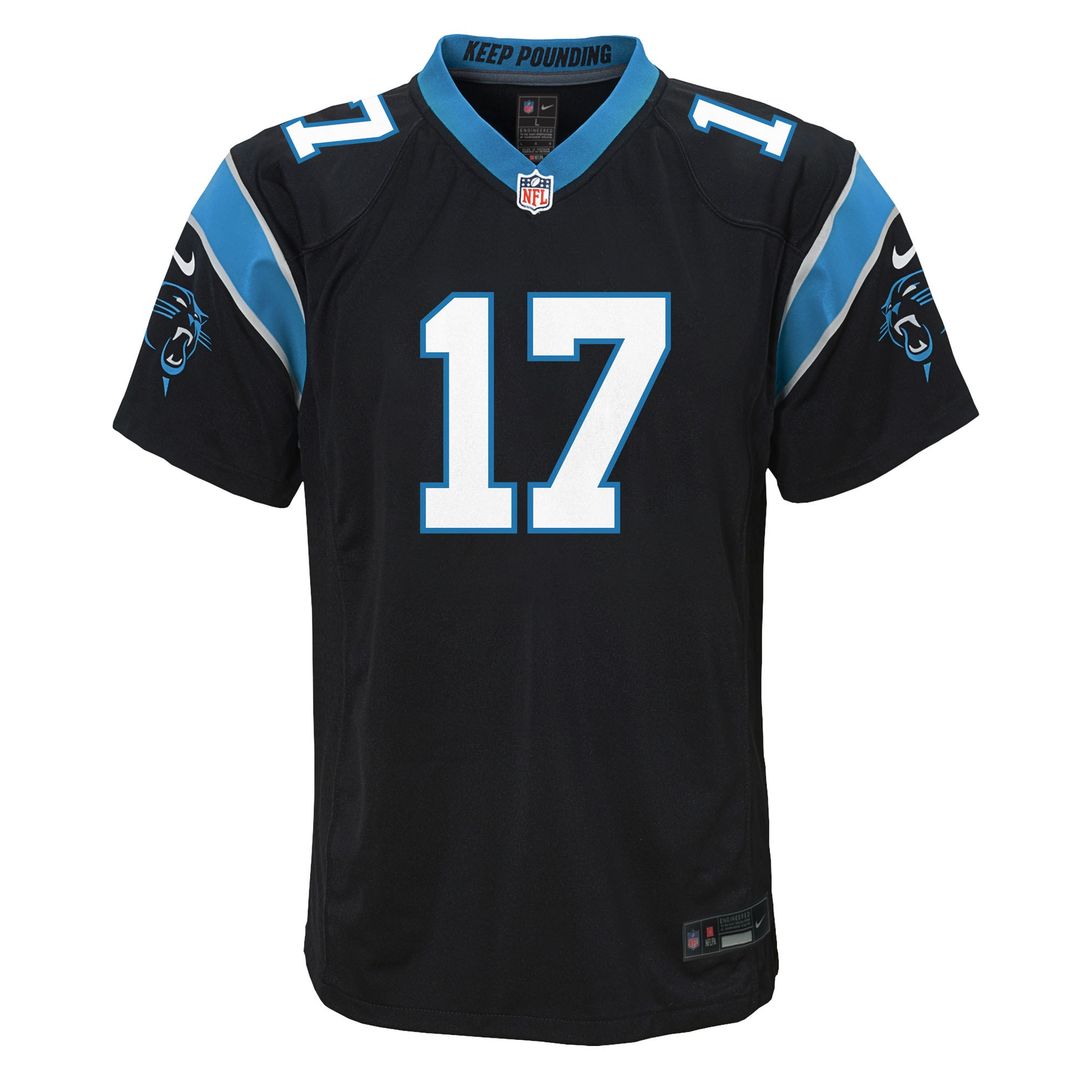 Xavier Legette Carolina Panthers Nike Youth Team Game Jersey - Black Official NFL Team Apparel Football Fan Gear