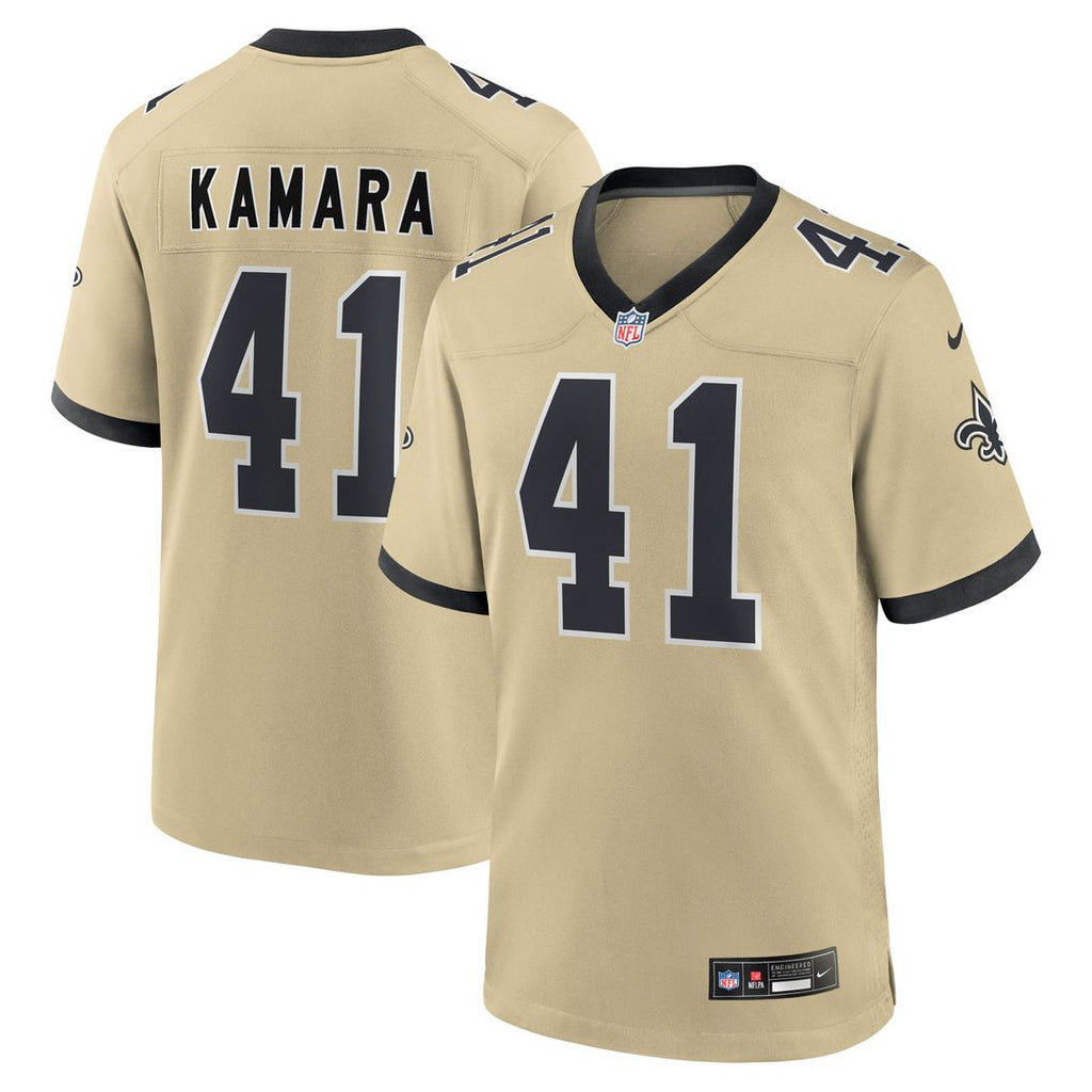 Alvin Kamara New Orleans Saints Nike Youth Gameday Golds Alternate Game Player Jersey - Gold Official NFL Team Apparel Football Fan Gear