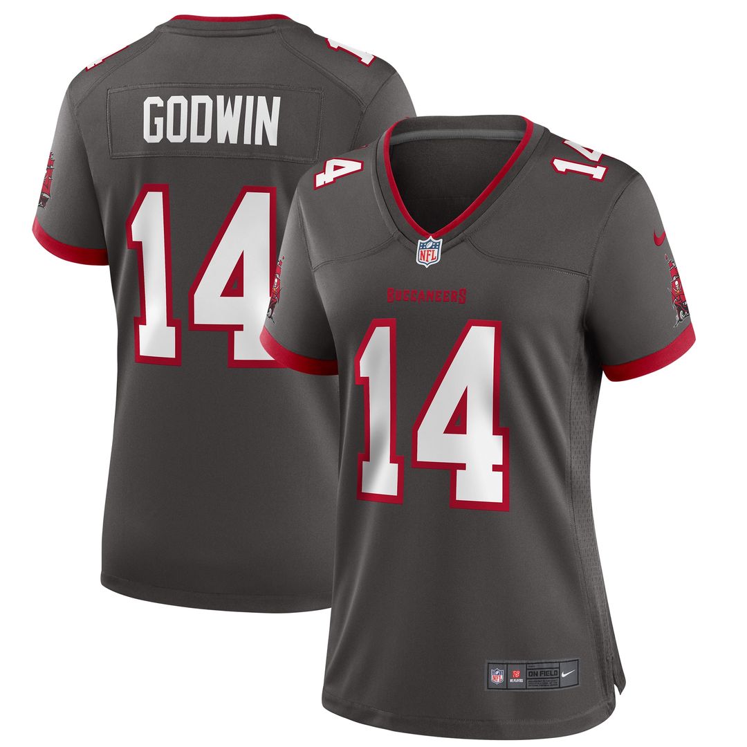 Chris Godwin Tampa Bay Buccaneers Nike Women's Alternate Game Jersey - Pewter Official NFL Team Apparel Football Fan Gear