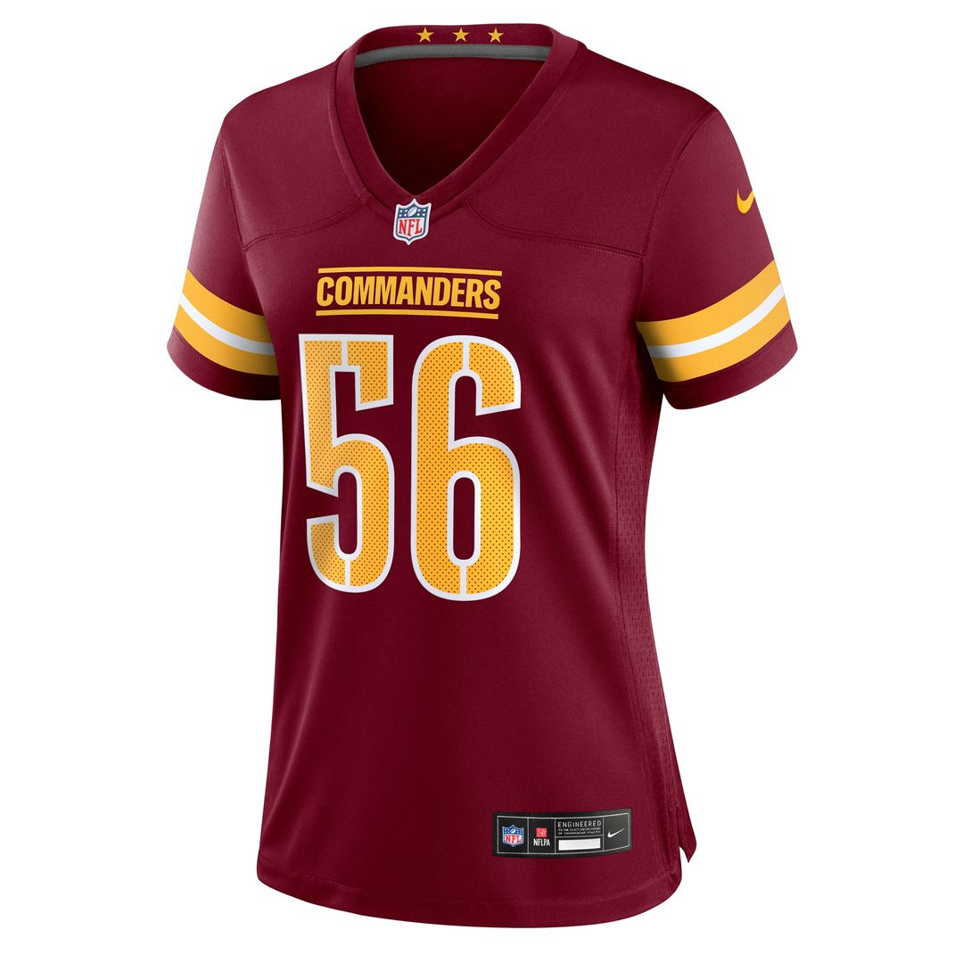 Kain Medrano Washington Commanders Nike Women's Team Game Jersey - Burgundy Official NFL Team Apparel Football Fan Gear