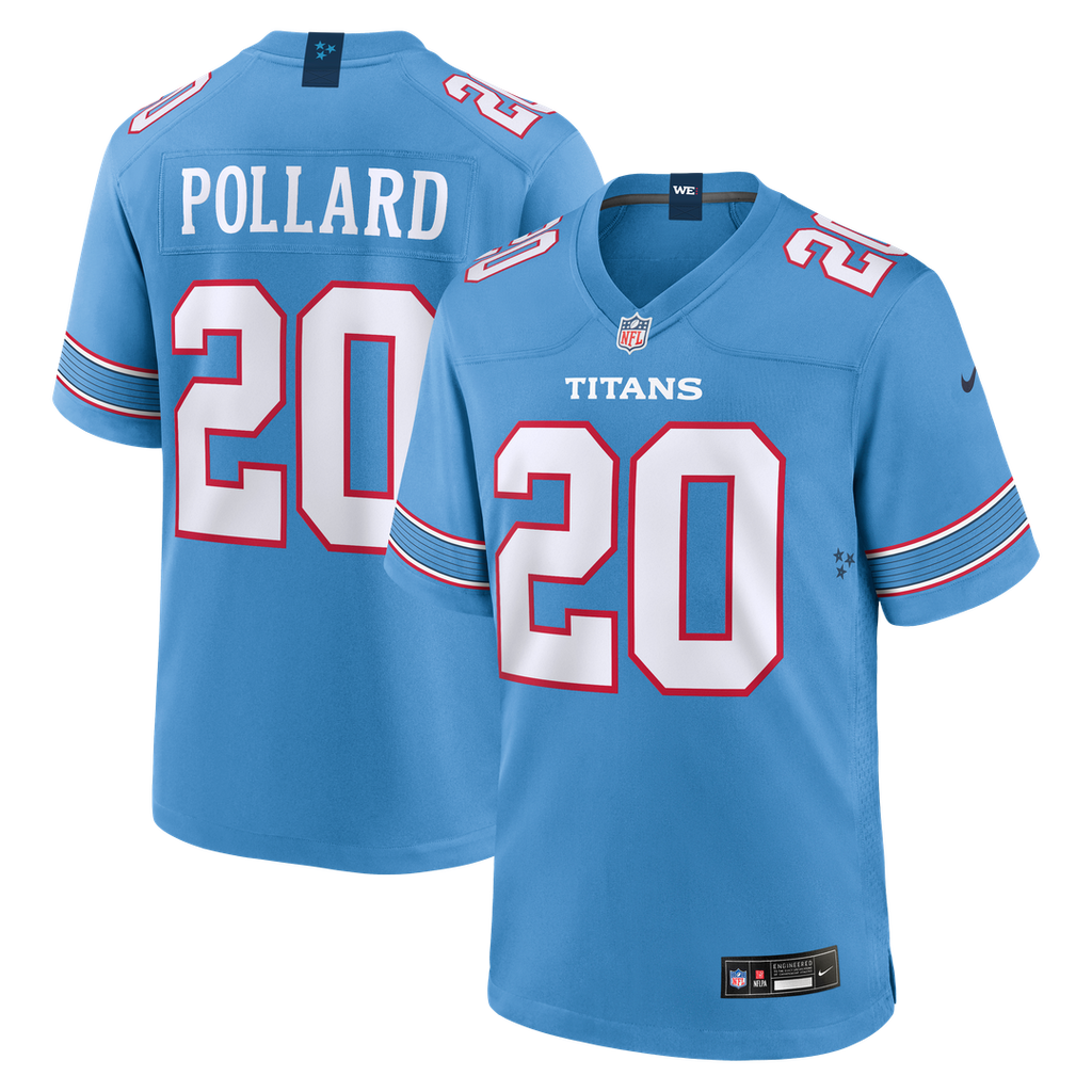 Tony Pollard Tennessee Titans Nike Game Jersey - Light Blue Official NFL Team Apparel Football Fan Gear
