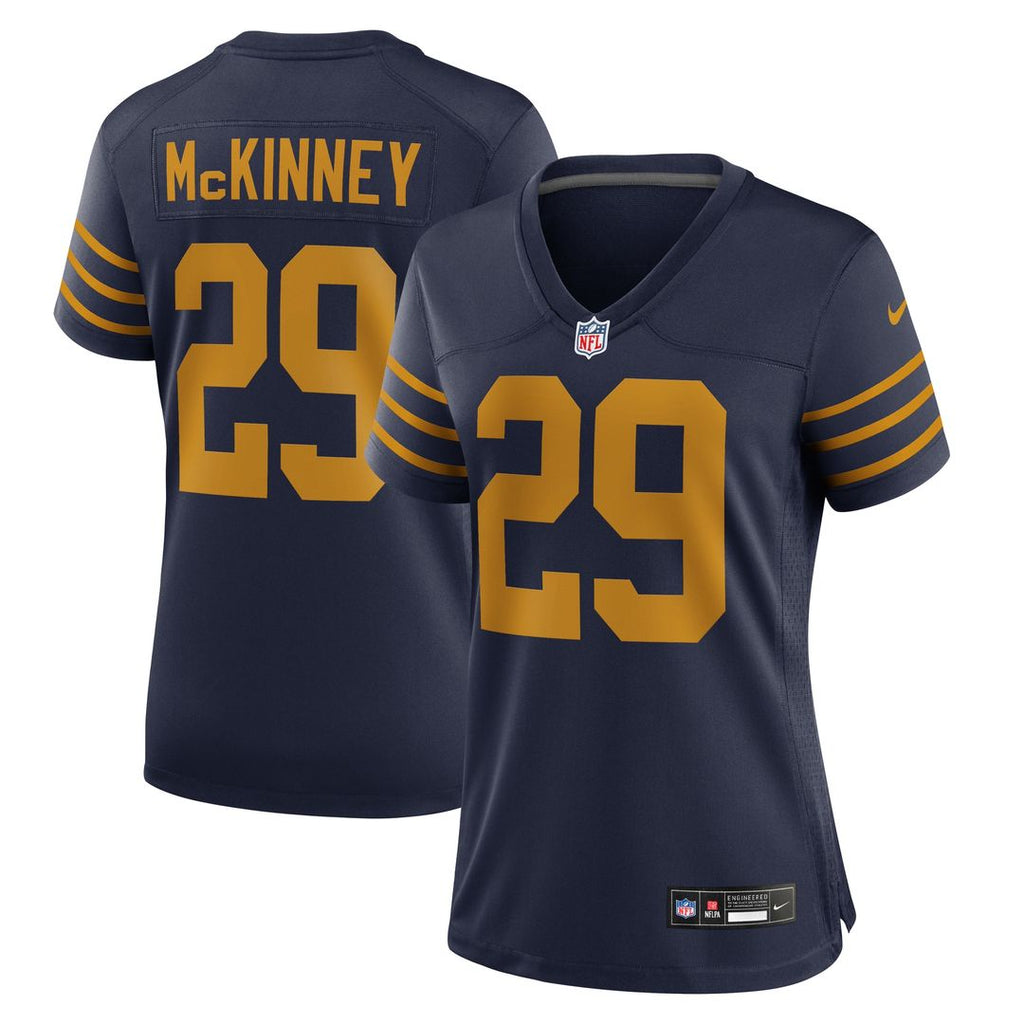 Xavier McKinney Green Bay Packers Nike Women's The 1923 Classic Game Jersey - Navy Official NFL Team Apparel Football Fan Gear