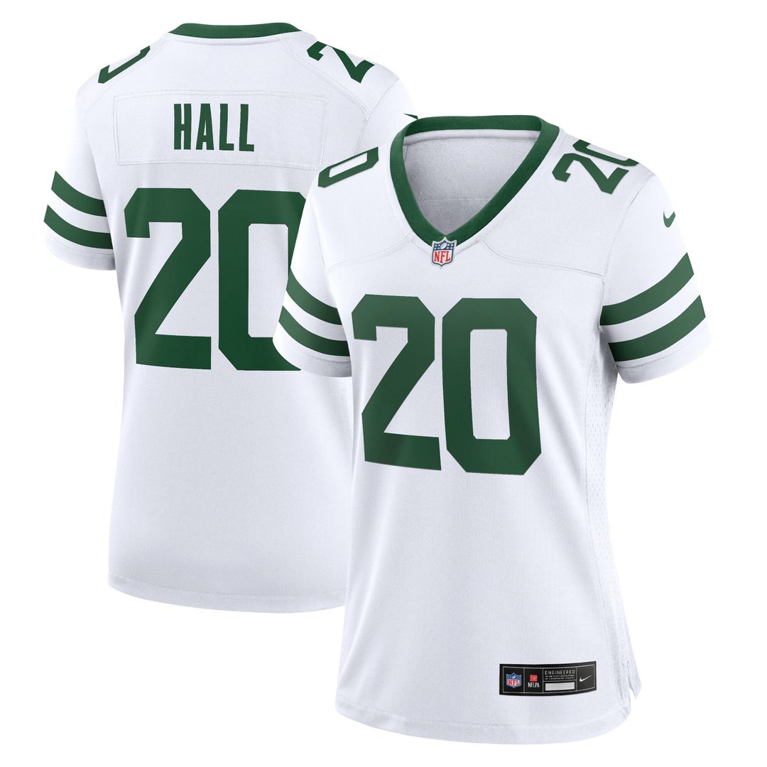 Breece Hall New York Jets Nike Women's Game Jersey - Legacy White Official NFL Team Apparel Football Fan Gear