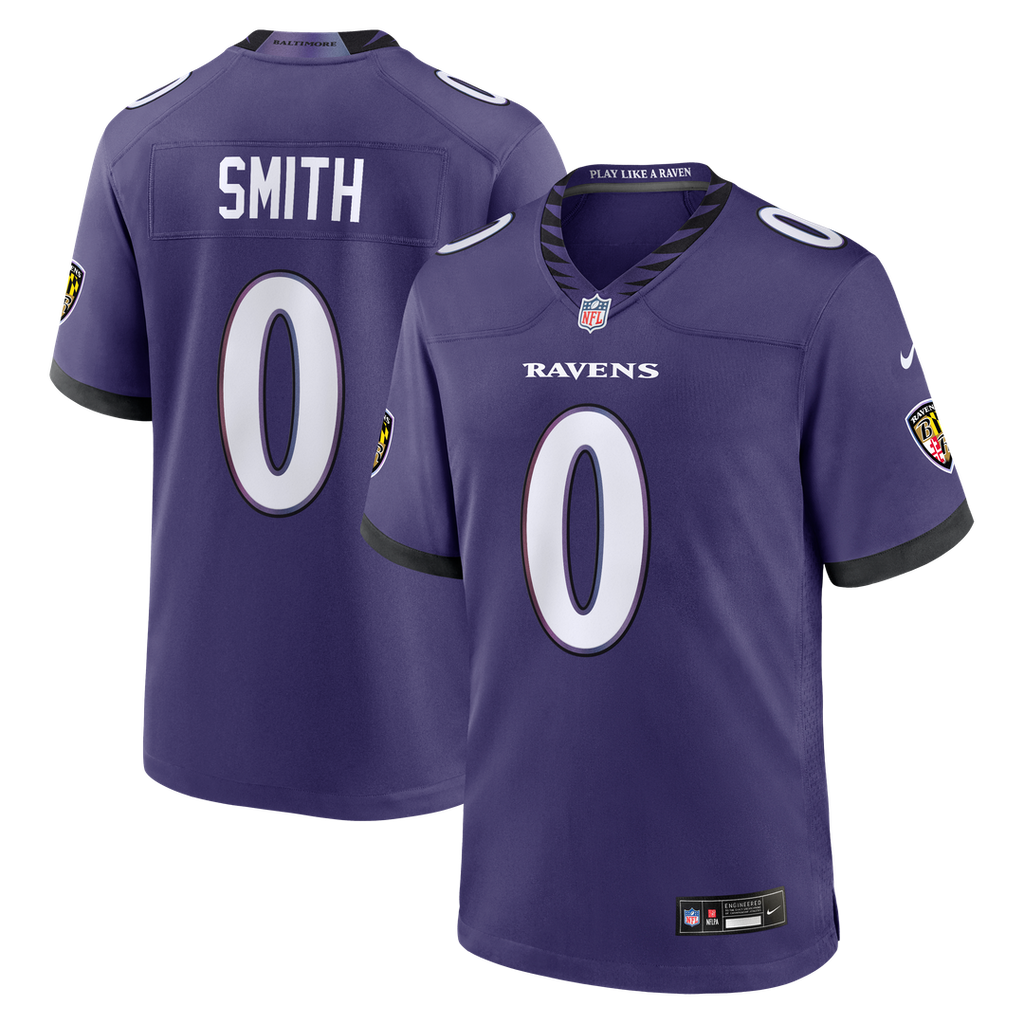 Roquan Smith Baltimore Ravens Nike Team Game Jersey - Purple Official NFL Team Apparel Football Fan Gear