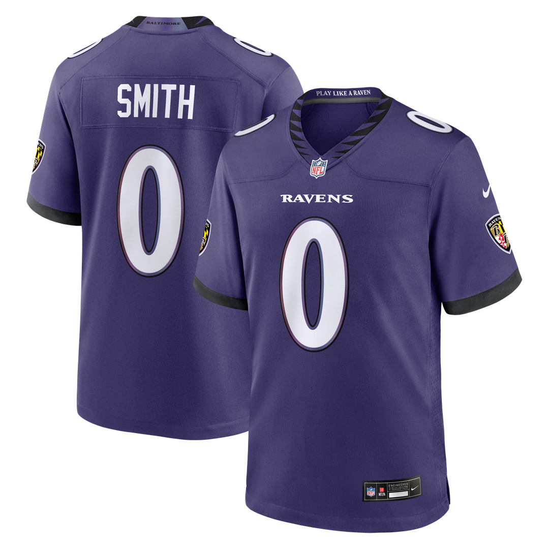 Roquan Smith Baltimore Ravens Nike Team Game Jersey - Purple Official NFL Team Apparel Football Fan Gear