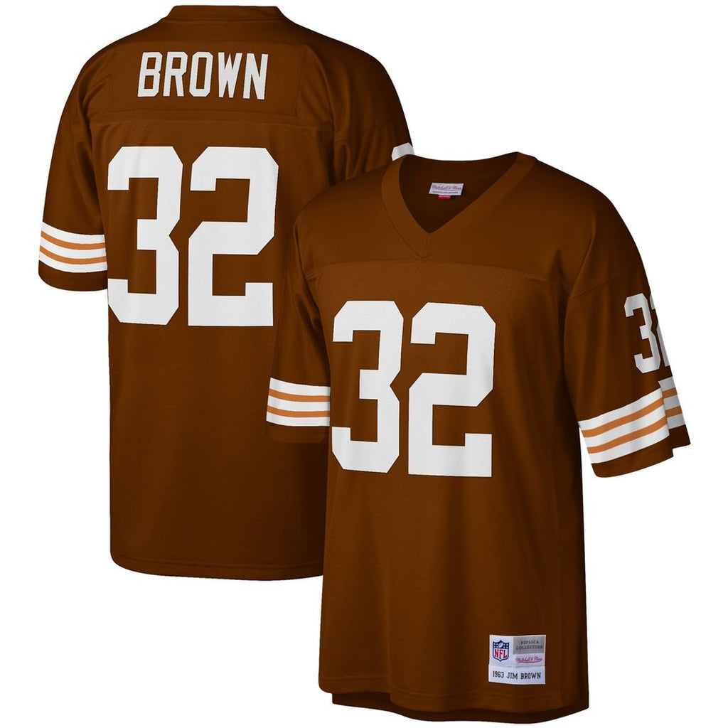 Jim Brown Cleveland Browns Mitchell & Ness Legacy Replica Jersey - Brown Official NFL Team Apparel Football Fan Gear