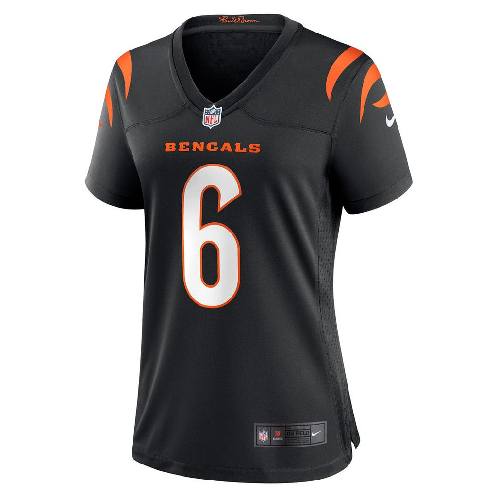 Jake Browning Cincinnati Bengals Nike Women's Game Jersey - Black Official NFL Team Apparel Football Fan Gear