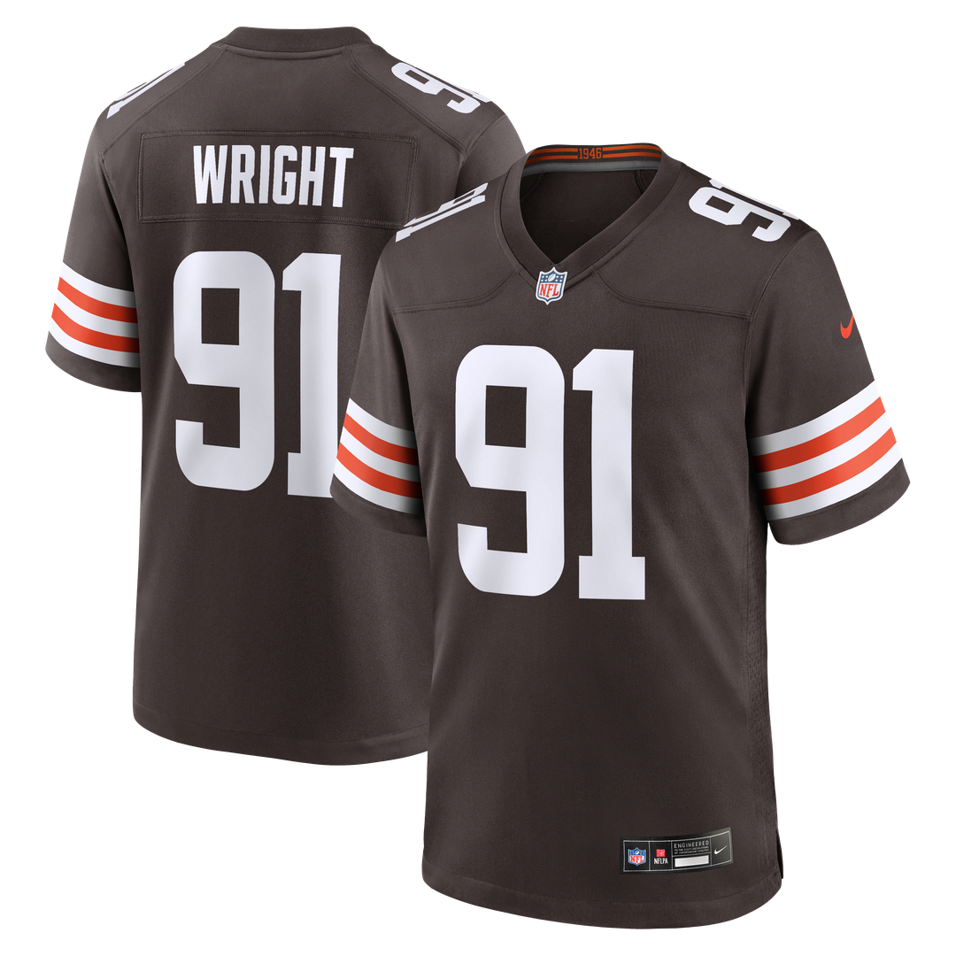 Alex Wright Cleveland Browns Nike Team Game Jersey - Brown Official NFL Team Apparel Football Fan Gear