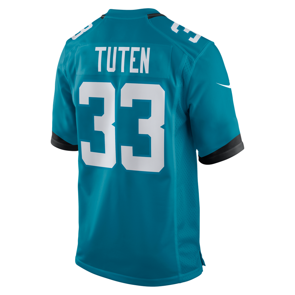 Bhayshul Tuten Jacksonville Jaguars Nike Team Game Jersey - Teal Official NFL Team Apparel Football Fan Gear