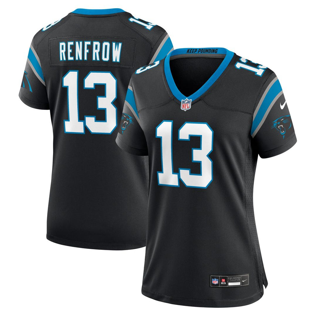 Hunter Renfrow Carolina Panthers Nike Women's Team Game Jersey - Black Official NFL Team Apparel Football Fan Gear