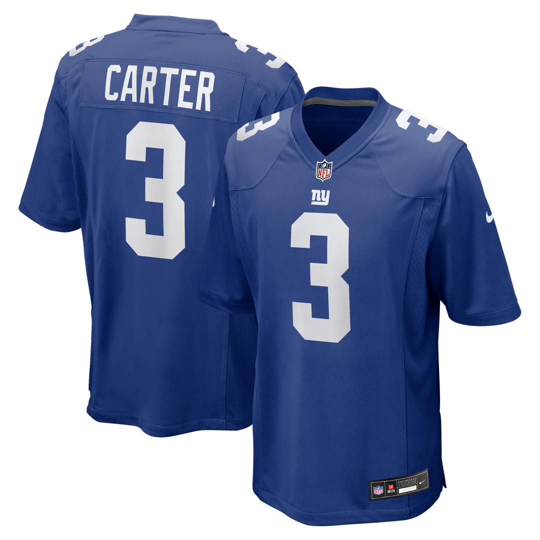 Abdul Carter New York Giants Nike Team Game Jersey - Royal Official NFL Team Apparel Football Fan Gear